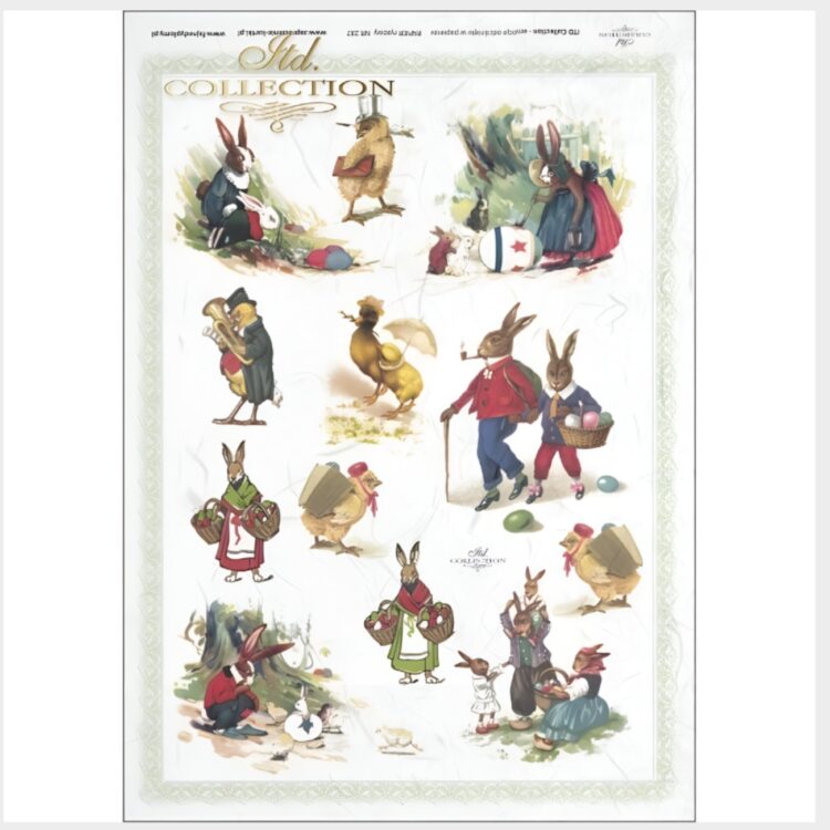 5902877 ITD COLLECTION DECOUPAGE RICE PAPER A4 - R0287 - Image 1