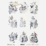 ITD COLLECTION DECOUPAGE RICE PAPER A4 - R2163