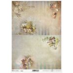 ITD COLLECTION DECOUPAGE RICE PAPER A4 - R2186