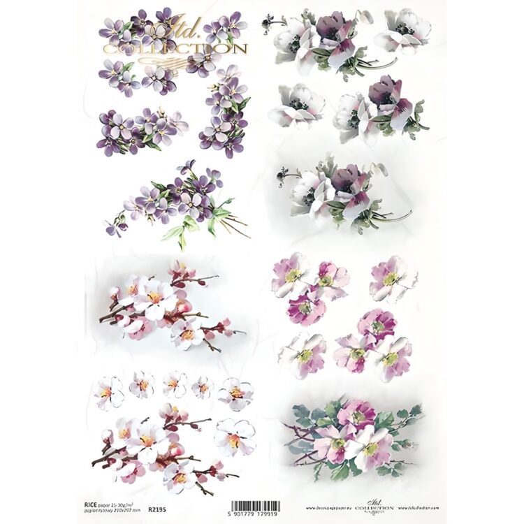 592195 ITD COLLECTION DECOUPAGE RICE PAPER A4 - R2195 - Image 1
