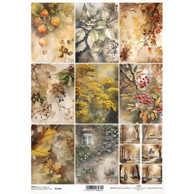 592304 ITD COLLECTION DECOUPAGE RICE PAPER A4 - R2304 - Image 1