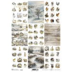 ITD COLLECTION DECOUPAGE RICE PAPER A4 - R2354