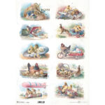 ITD COLLECTION DECOUPAGE RICE PAPER A3 - R1006L