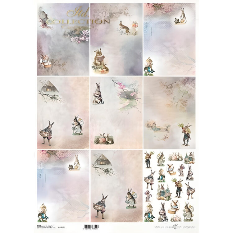 ITD COLLECTION DECOUPAGE RICE PAPER A3 - R1010L - Image 1