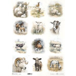 ITD COLLECTION DECOUPAGE RICE PAPER A3 - R1187L