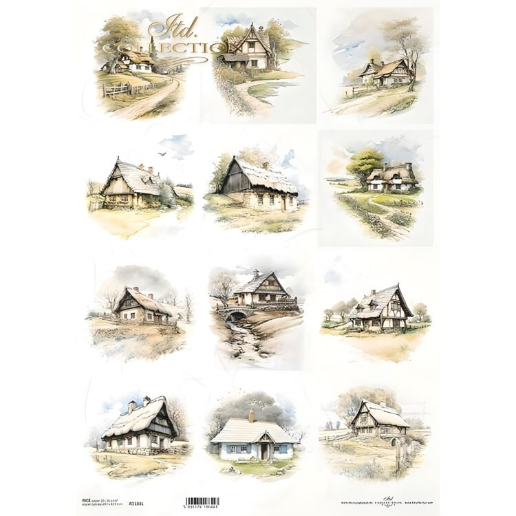 597188 ITD COLLECTION DECOUPAGE RICE PAPER A3 - R1188L - Image 1