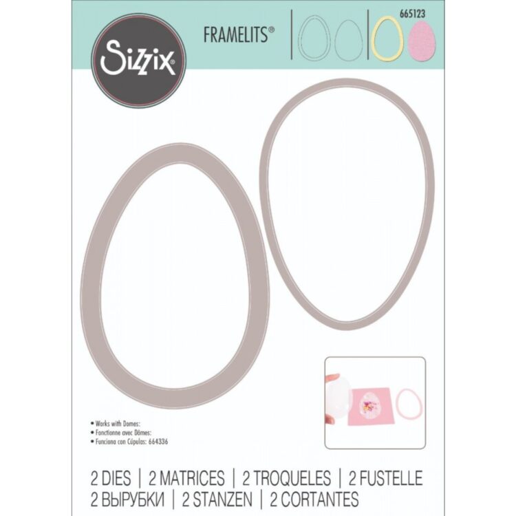 SIZZIX CUTTING DIES - EGG/BALLOON - Image 1