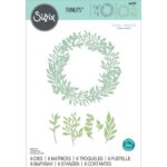 SIZZIX THINLITS CUT DIES - WILD LEAVES WREATH