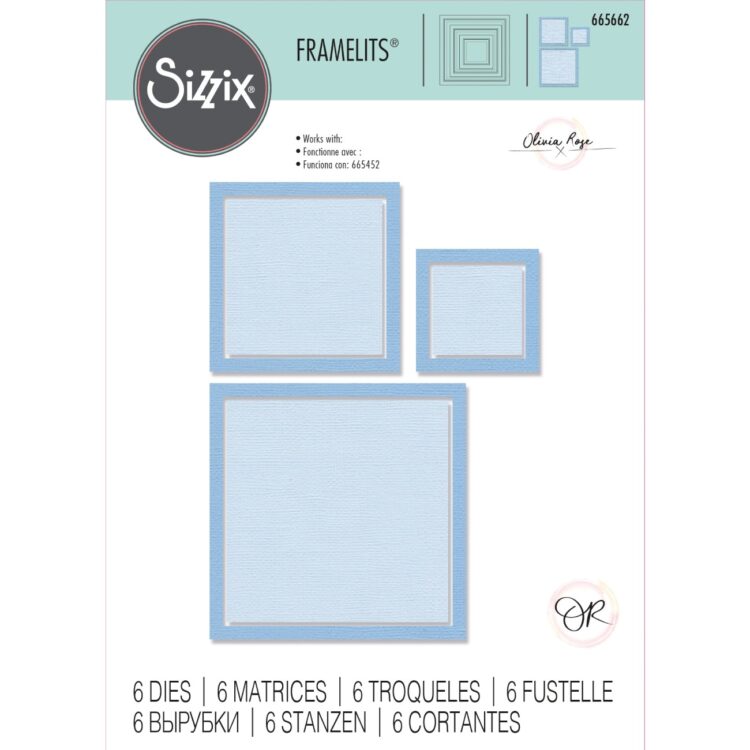 SIZZIX CUTTING DIES - SQUARE FRAMES - Image 1