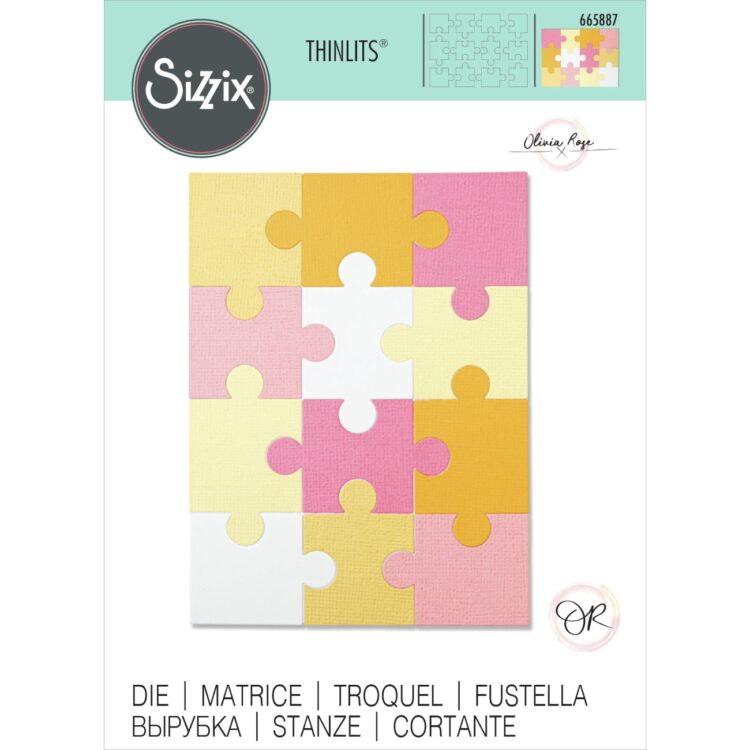 665887 SIZZIX THINLITS CUTTING DIES -JIGSAW - Image 1