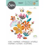 SIZZIX THINLITS CUT DIES - FABULOUS BOLD FLORALS