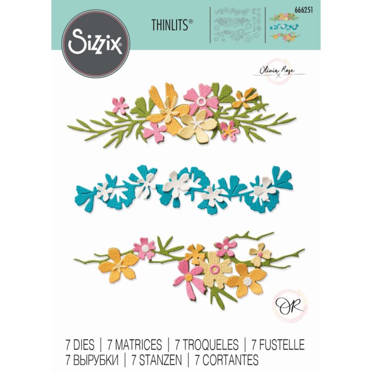 SIZZIX THINLITS CUT DIES - WOODLAND BORDERS 666251 - Image 1
