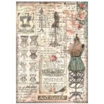 STAMPERIA BROCANTE DECOUPAGE PAPER A4 - DFSA4851