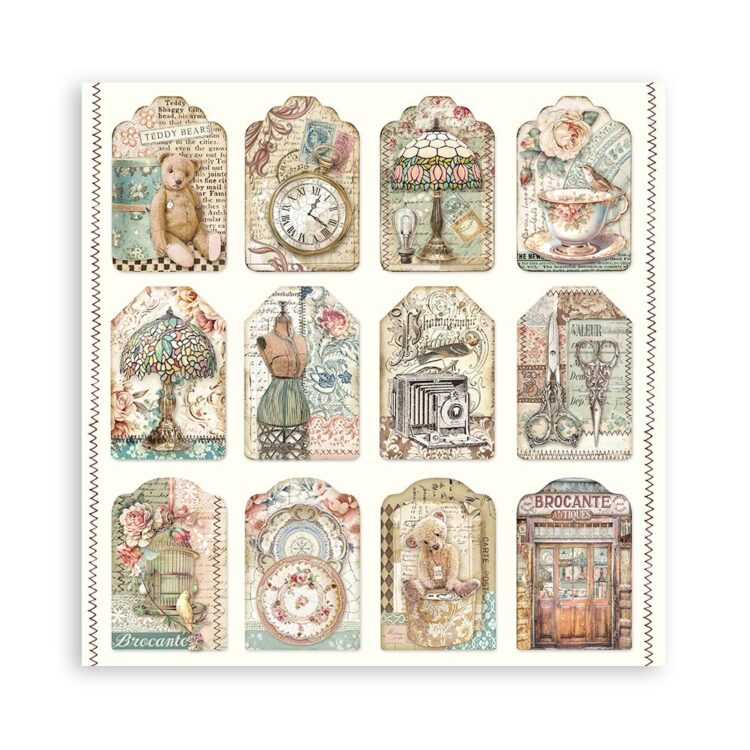 STAMPERIA BROCANTE BLOCK 20.3/20.3 CM -SBBS100 - Image 32