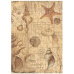 STAMPERIA SEA LAND DECOUPAGE PAPER A4 - DFSA4859