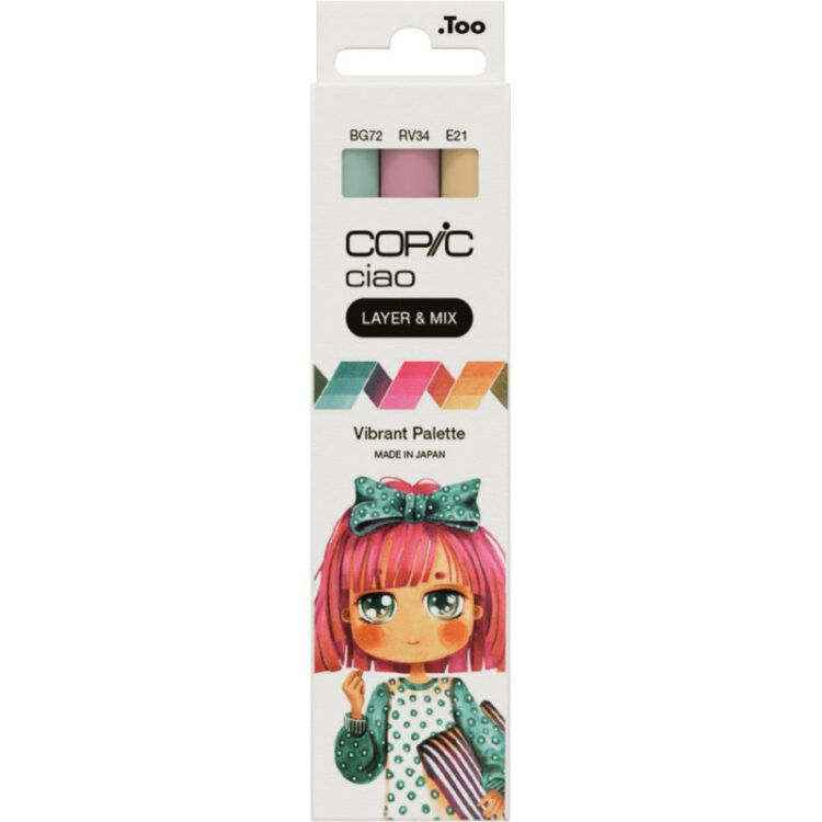 COPIC CIAO SET - 3 COLORS VIBRANT PALETTE - Image 1