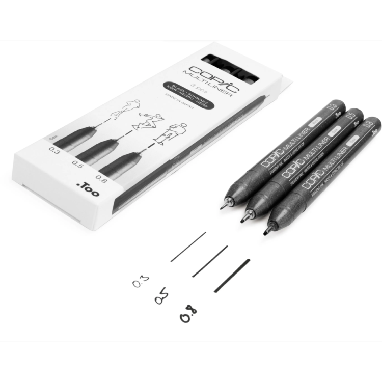 227563 COPIC MULTILINER SET 3 PCS - Image 1
