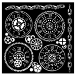 STAMPERIA VOYAGES FANTASTIQUES TEMPLATE 18X18 CM KSTDQ-98