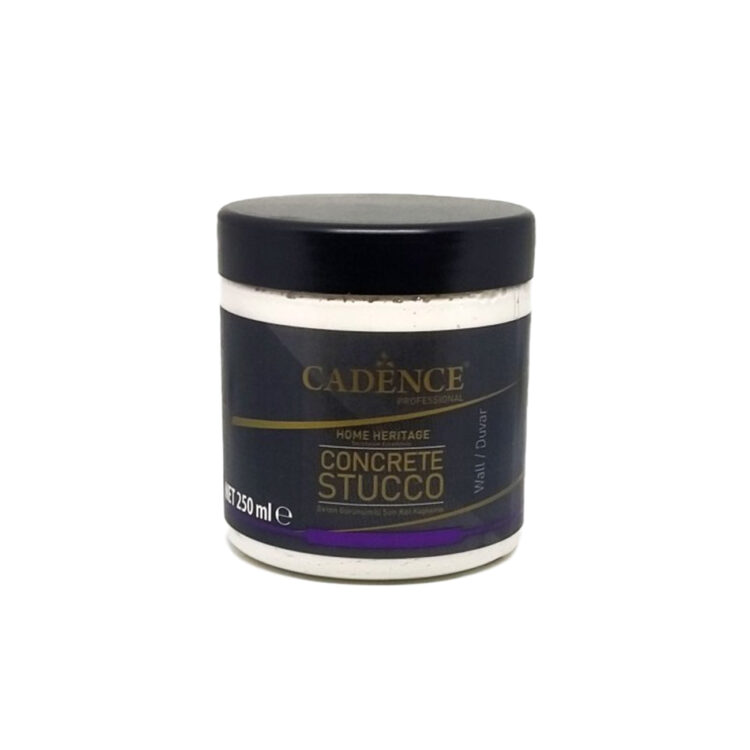 793233 CADENCE EMBOSSED PASTE CONCRETE STUCCO THIN GRADE250 ML-WHITE - Image 1