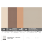 CLAIREFONTAINE PAPER PASTELGRAIN 50/70 CM 360 G-LIGHT GREY