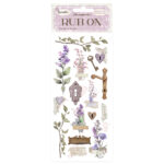 STAMPERIA LAVENDER RUB ON 10.16/21.6CM-DFLRB97