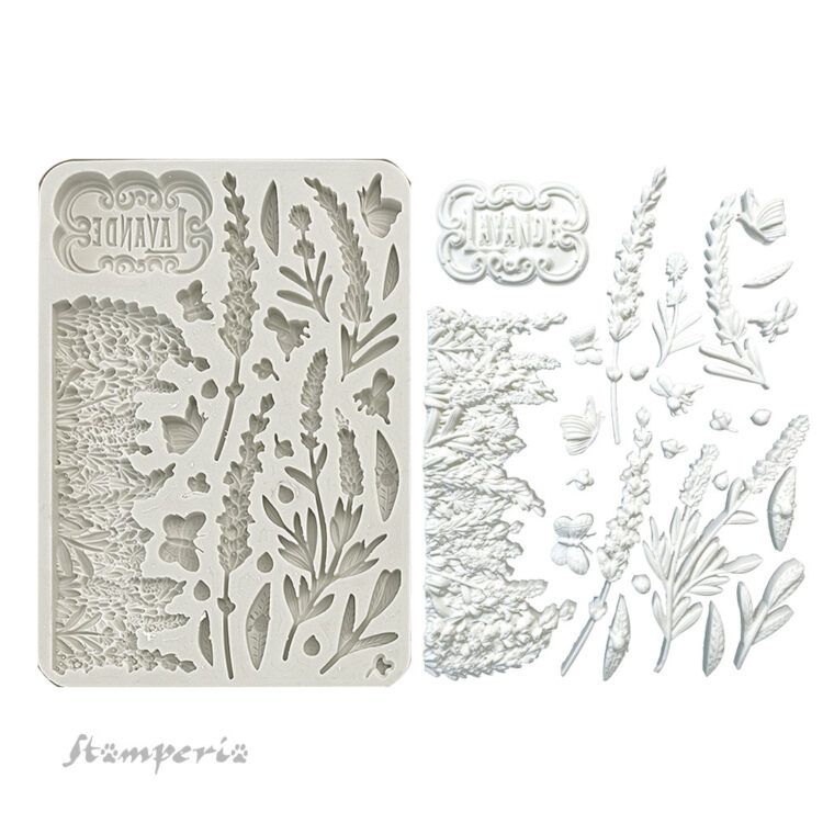 KACMA530 STAMPERIA LAVENDER SILICONE MOLD KACMA530 - Image 1
