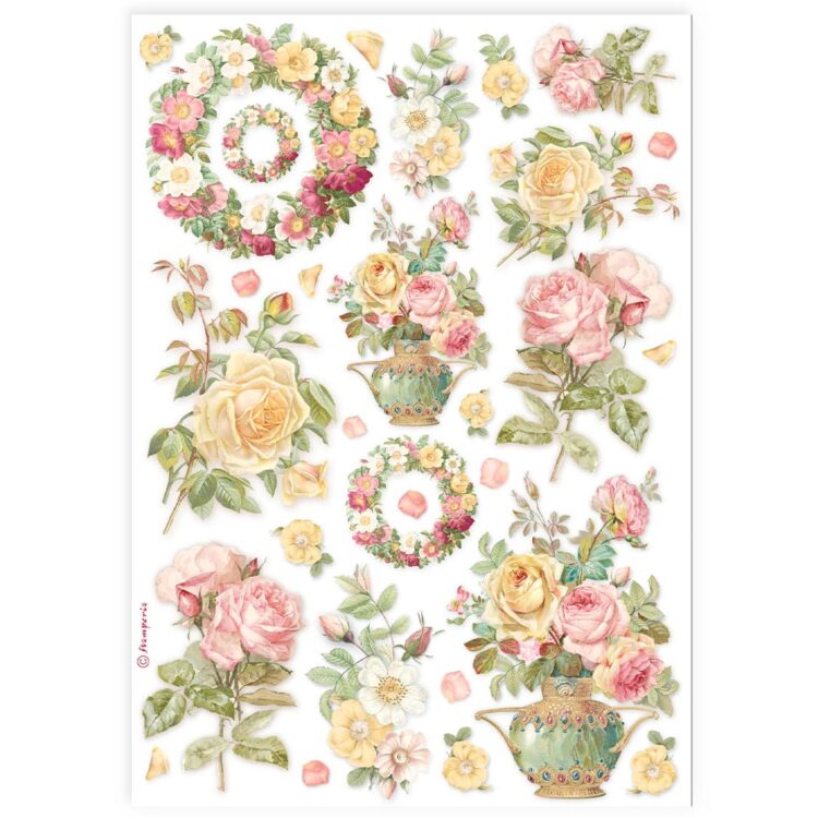 thumb_DFSA4899_1 STAMPERIA DECOUPAGE RICE PAPER A4 - DFSA4899 - Image 1