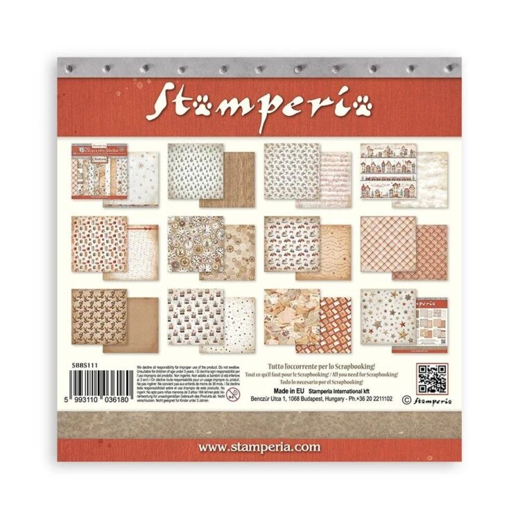 STAMPERIA CHRISTMAS BLOCK 20.3/20.3 CM - SBBS111 - Image 10