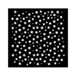 STAMPERIA CHRISTMAS MEDIA STENCIL PATTERN 18X18 CM KSTDQ-112