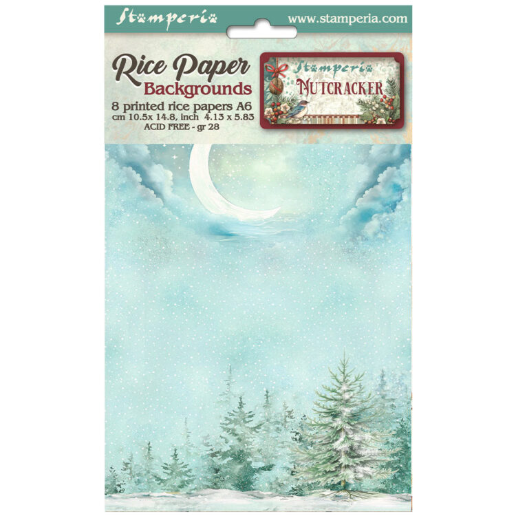 STAMPERIA DECOUPAGE PAPER THE NUTCRACKER 8PCS. A6 DFSAK6027 - Image 1