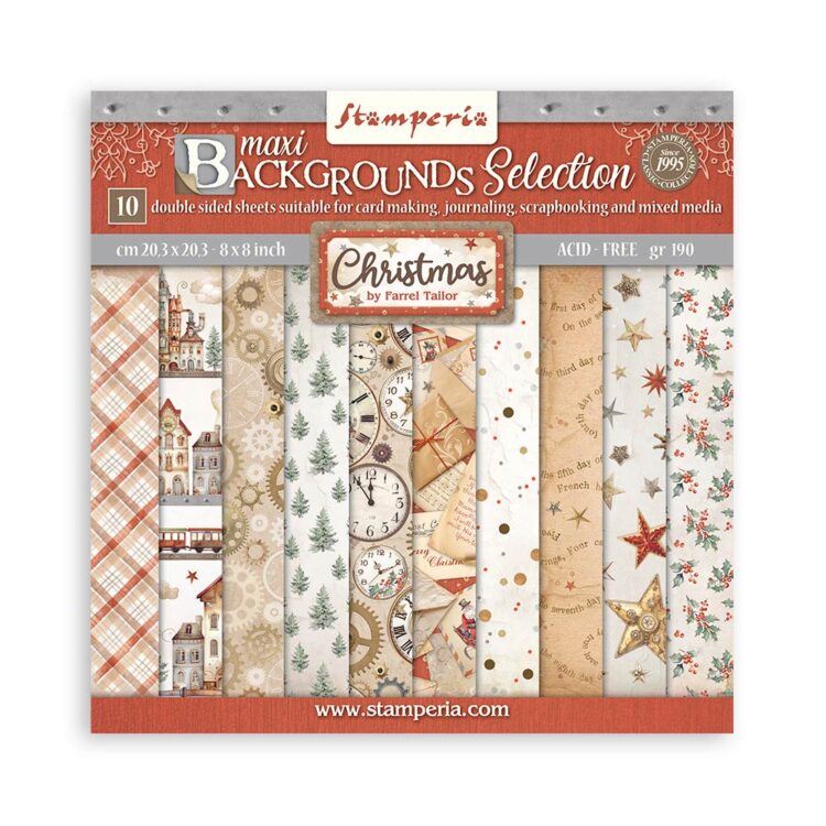 STAMPERIA CHRISTMAS BLOCK 20.3/20.3 CM - SBBS111 - Image 1