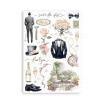 STAMPERIA ROMANCE FOREVER WASHI PAD 8 SHEETS A5 -SBW02 - Image 9