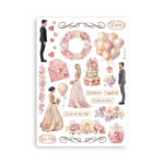 STAMPERIA ROMANCE FOREVER WASHI PAD 8 SHEETS A5 -SBW02 - Image 3