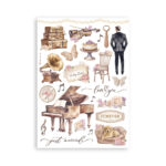STAMPERIA ROMANCE FOREVER WASHI PAD 8 SHEETS A5 -SBW02 - Image 8