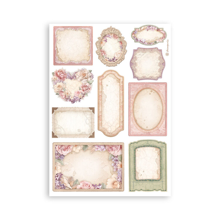 STAMPERIA ROMANCE FOREVER WASHI PAD 8 SHEETS A5 -SBW02 - Image 5
