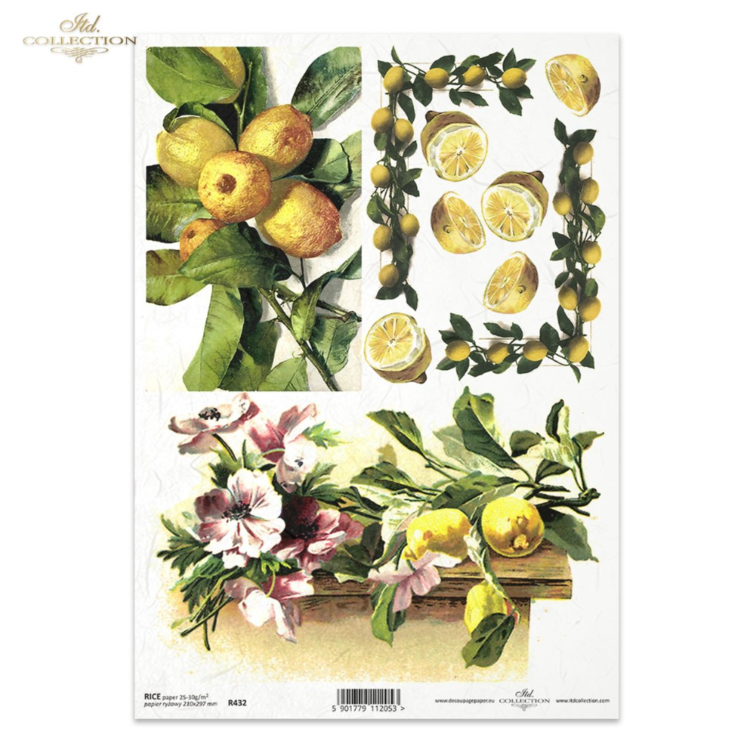 043204 ITD COLLECTION DECOUPAGE RICE PAPER A4 - R0432 - Image 1