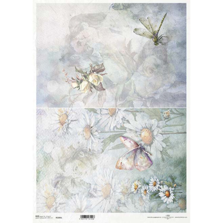 ITD COLLECTION DECOUPAGE RICE PAPER A4 - R1095 - Image 1