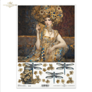 ITD COLLECTION DECOUPAGE RICE PAPER A4 - R2408