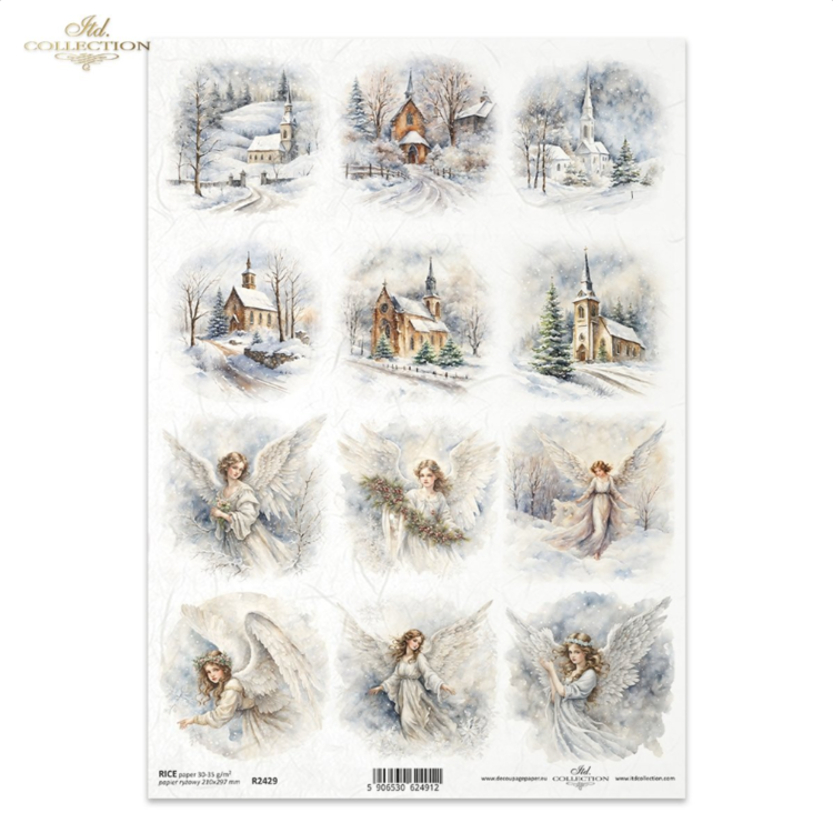 242900 ITD COLLECTION DECOUPAGE RICE PAPER A4 - R2429 - Image 1