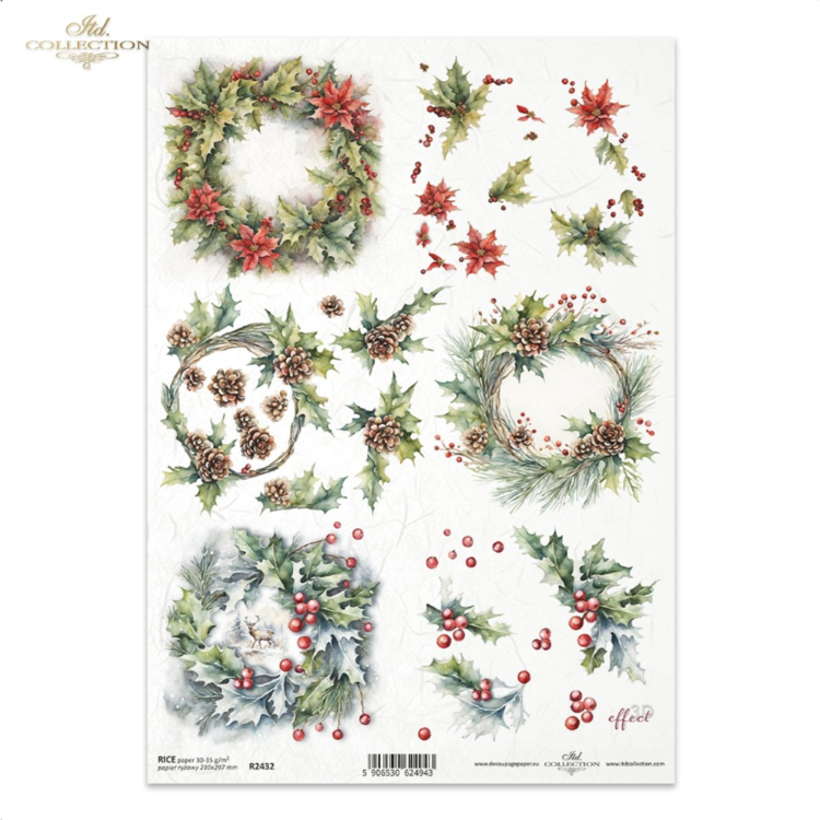 243200 ITD COLLECTION DECOUPAGE RICE PAPER A4 - R2432 - Image 1