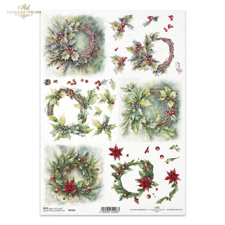 243400 ITD COLLECTION DECOUPAGE RICE PAPER A4 - R2434 - Image 1