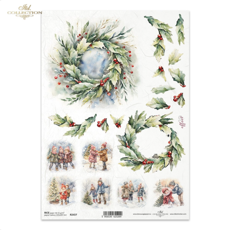 243701 ITD COLLECTION DECOUPAGE RICE PAPER A4 - R2437 - Image 1