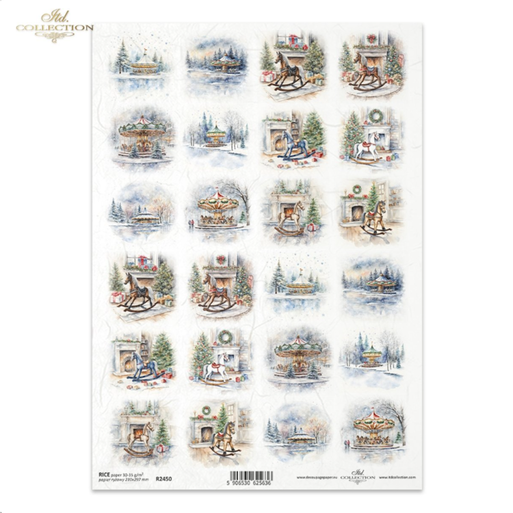245010 ITD COLLECTION DECOUPAGE RICE PAPER A4 - R2450 - Image 1