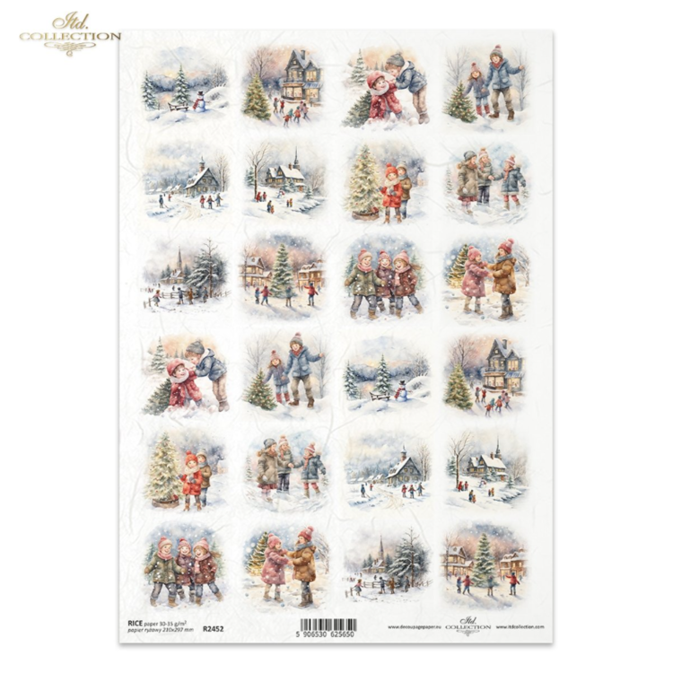 245200 ITD COLLECTION DECOUPAGE RICE PAPER A4 - R2452 - Image 1