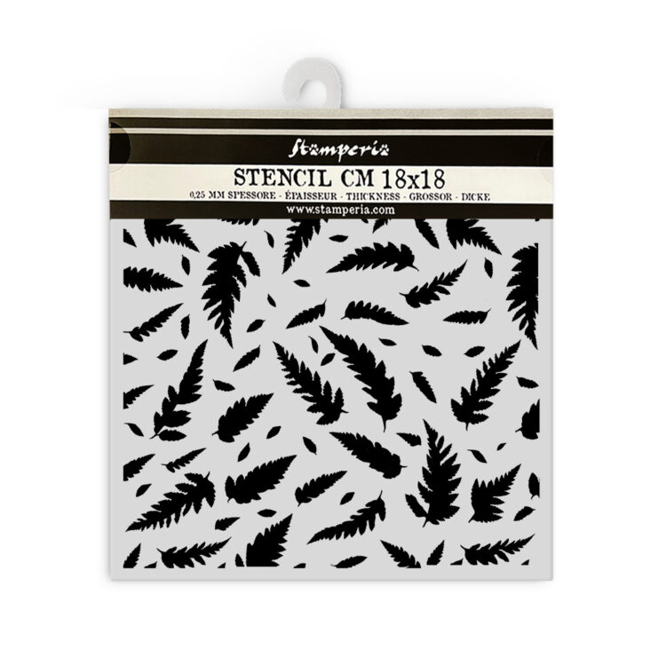 STAMPERIA FOREST MEDIA STENCIL PATTERN 18 X 18 CM - KSTDQ117 - Image 2