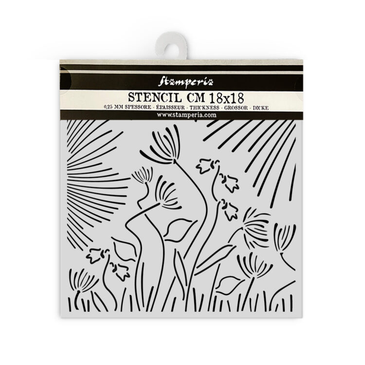 STAMPERIA FOREST MEDIA STENCIL TEMPLATE 18 X 18 CM - KSTDQ118 - Image 2