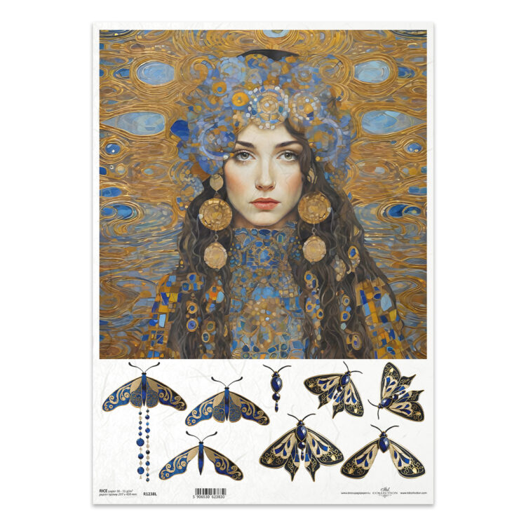 ITD COLLECTION DECOUPAGE RICE PAPER A3 - R1238L - Image 1