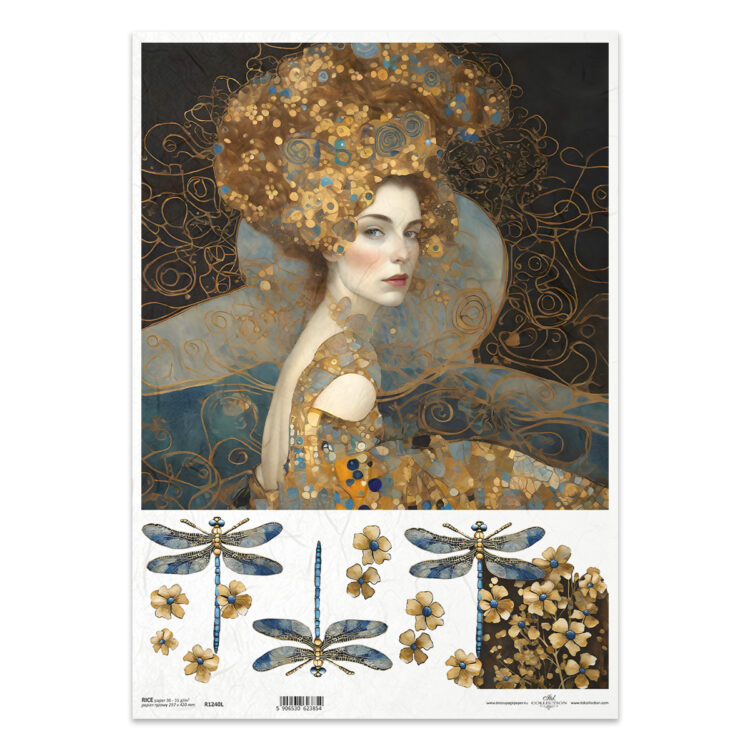 R1240L small M ITD COLLECTION DECOUPAGE RICE PAPER A3 - R1240L - Image 1