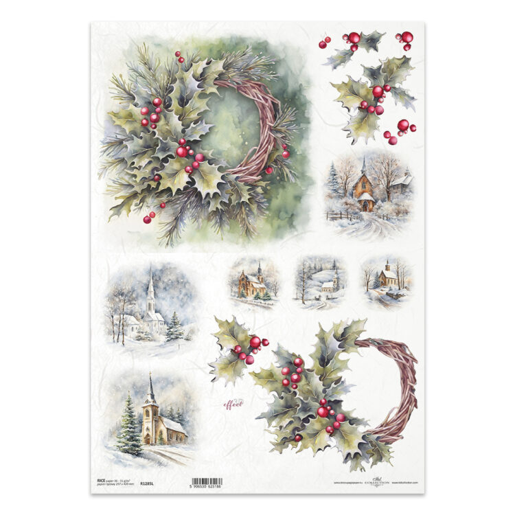R1285L small M ITD COLLECTION DECOUPAGE RICE PAPER A3 - R1285L - Image 1