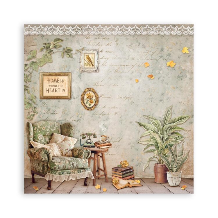 STAMPERIA GOLDEN HARMONY BLOCK 30.5/30.5 CM - SBBL160 - Image 3